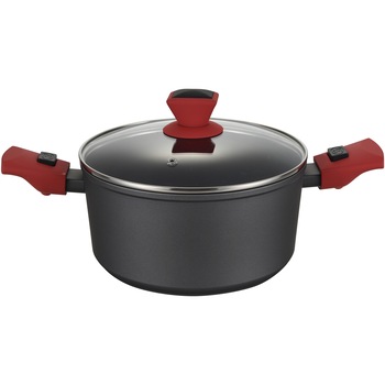 Oala aluminiu cu capac Amercook Infito, 5.1 L, inductie Oala aluminiu cu capac Amercook Infito, 5.1 L, inductie