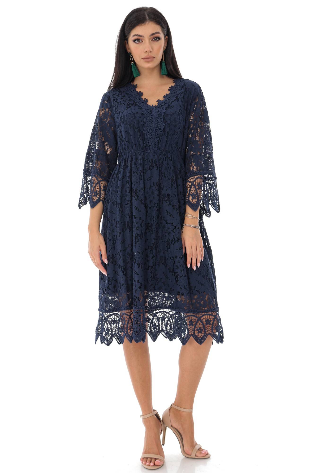 Rochie sic, din dantela - Navy - ROH - DR4215, UNI