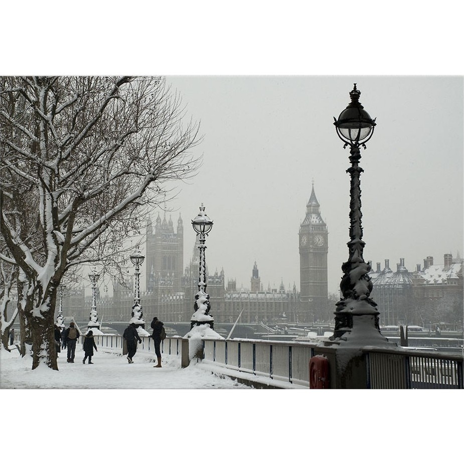 Tablou DualView Startonight Londra sub zapada, luminos in intuneric, 80 x 120 cm