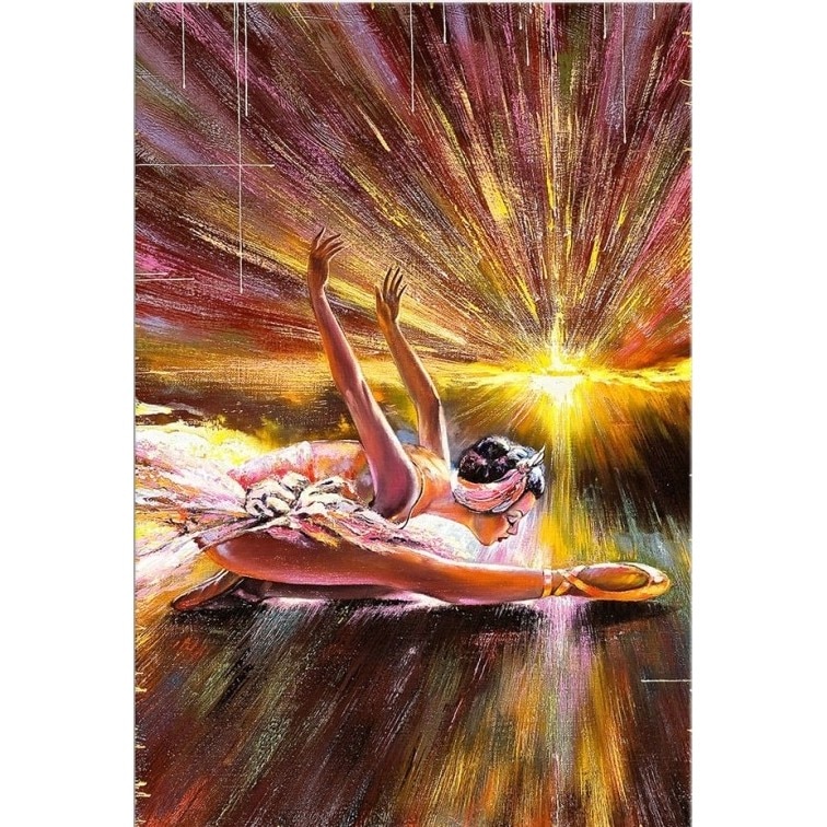 Tablou DualView Startonight Balerina, luminos in intuneric, 80 x 120 cm