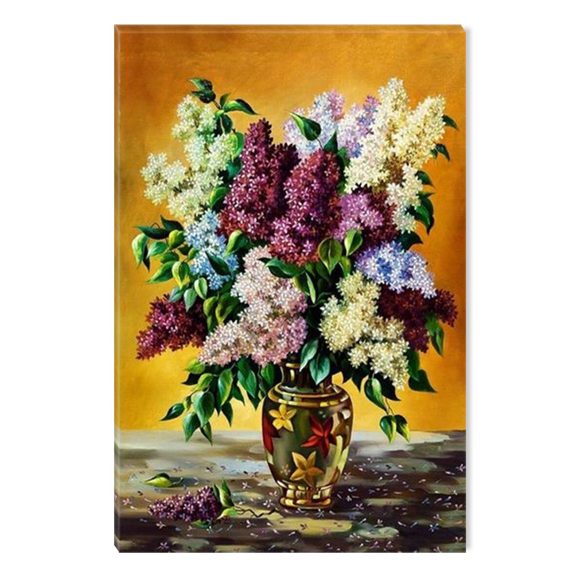 Tablou DualView Startonight Liliac multicolor, luminos in intuneric, 60 x 90 cm