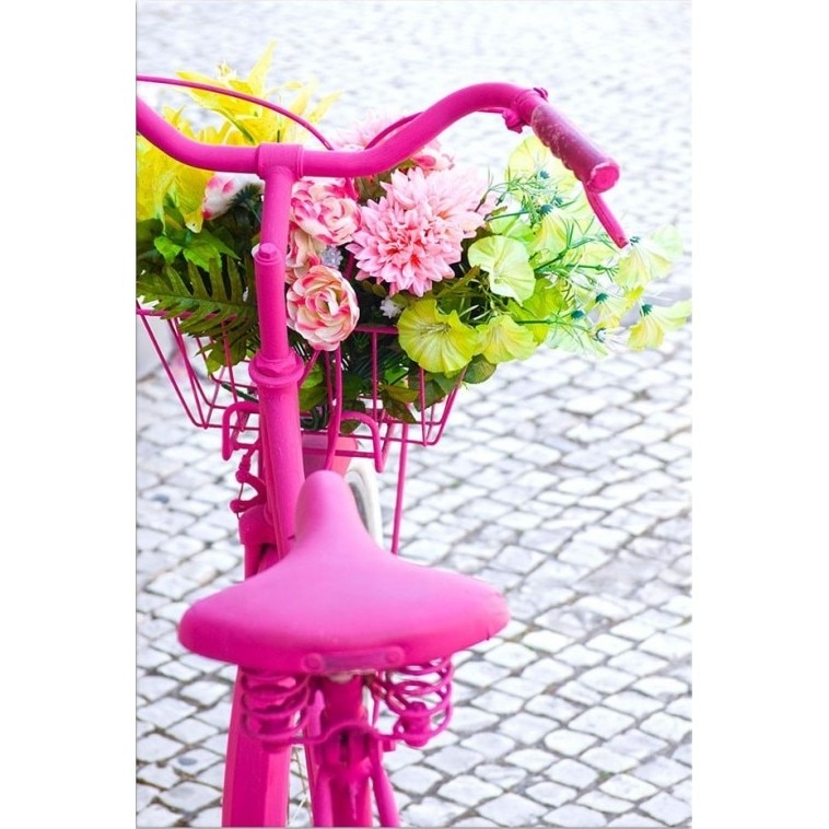 Tablou DualView Startonight Bicicleta roz, luminos in intuneric, 80 x 120 cm