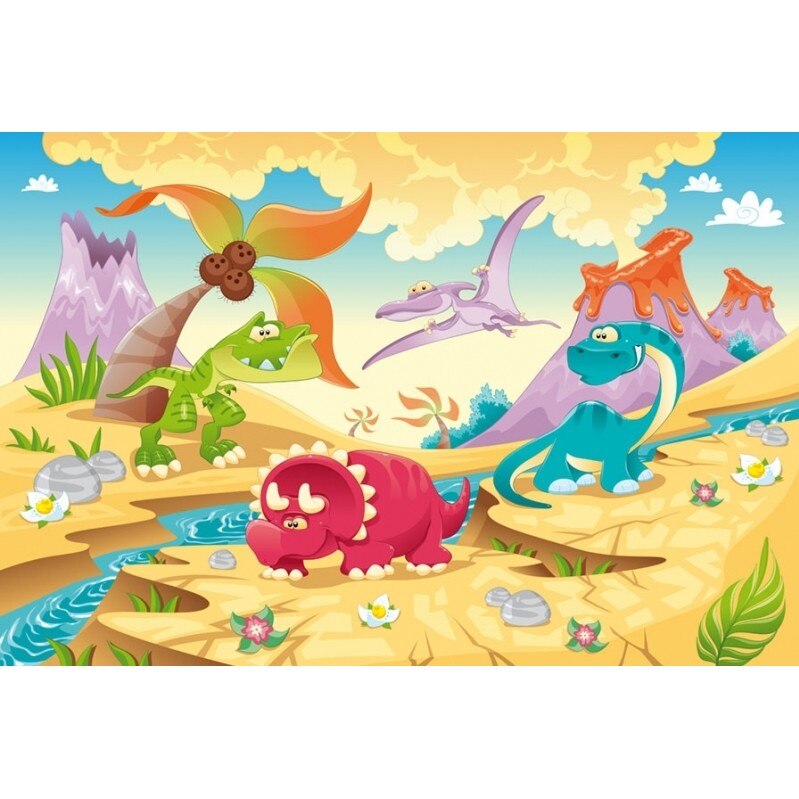 Tablou DualView Startonight Dinozauri, luminos in intuneric, 60 x 90 cm