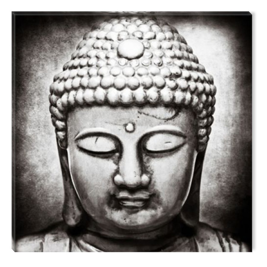 Tablou DualView Startonight Buddha, luminos in intuneric, 80 x 80 cm