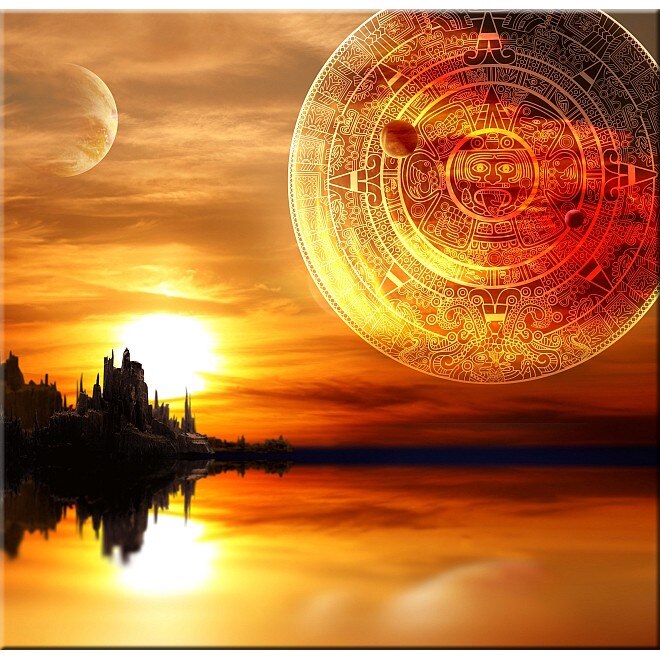 Tablou DualView Startonight Antichitate, luminos in intuneric, 30 x 30 cm