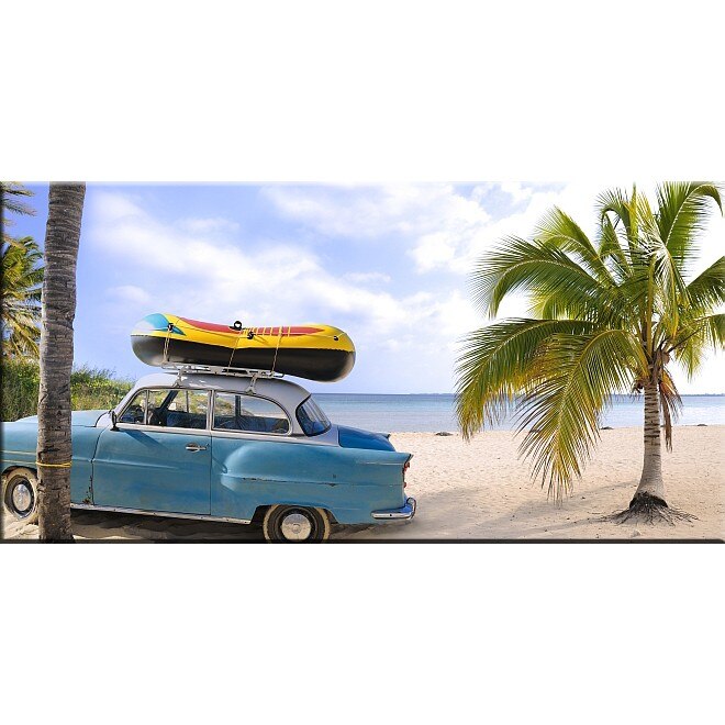 Tablou DualView Startonight Calatorie pe plaja, luminos in intuneric, 20 x 40 cm