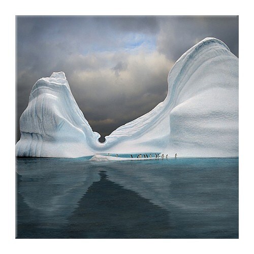 Tablou DualView Startonight La piscina, luminos in intuneric, 30 x 30 cm