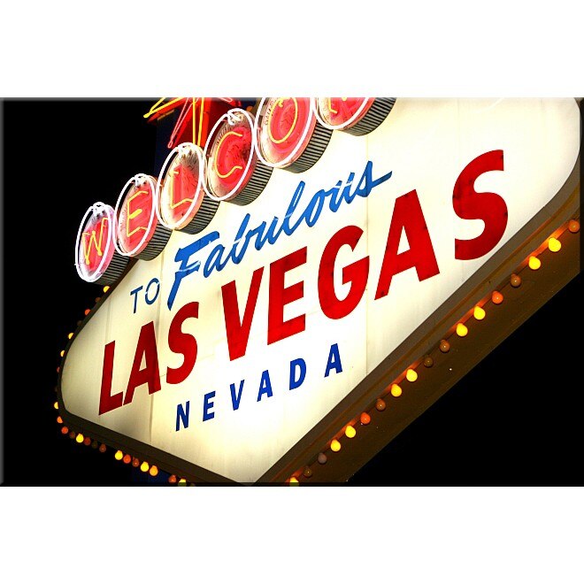 Tablou DualView Startonight Las Vegas noaptea, luminos in intuneric, 80 x 120 cm