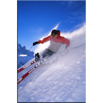 Tablou DualView Startonight Tanar la schi, luminos in intuneric, 60 x 90 cm Tablou DualView Startonight Tanar la schi, luminos in intuneric, 60 x 90 cm