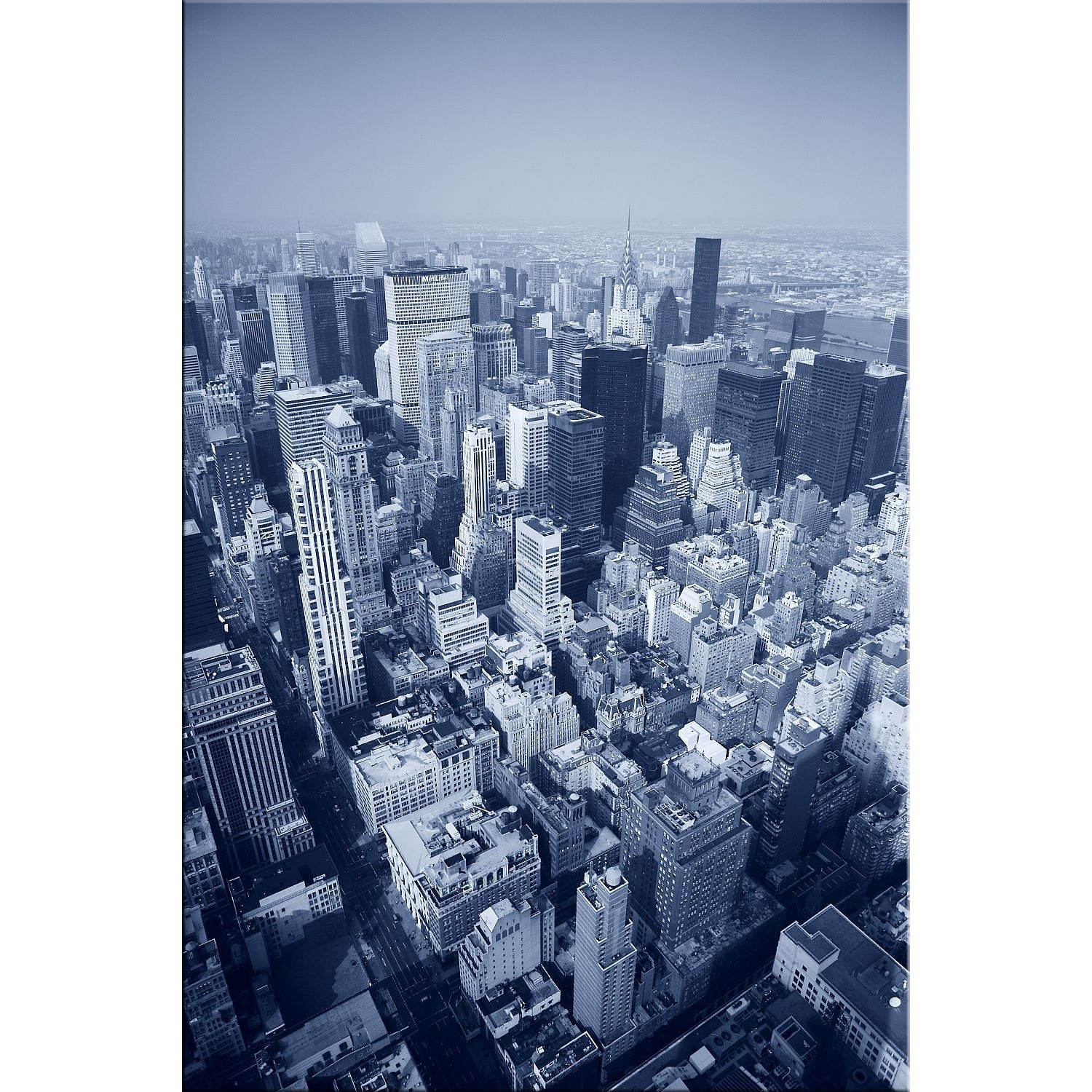 Tablou DualView Startonight New York din elicopter, luminos in intuneric, 60 x 90 cm