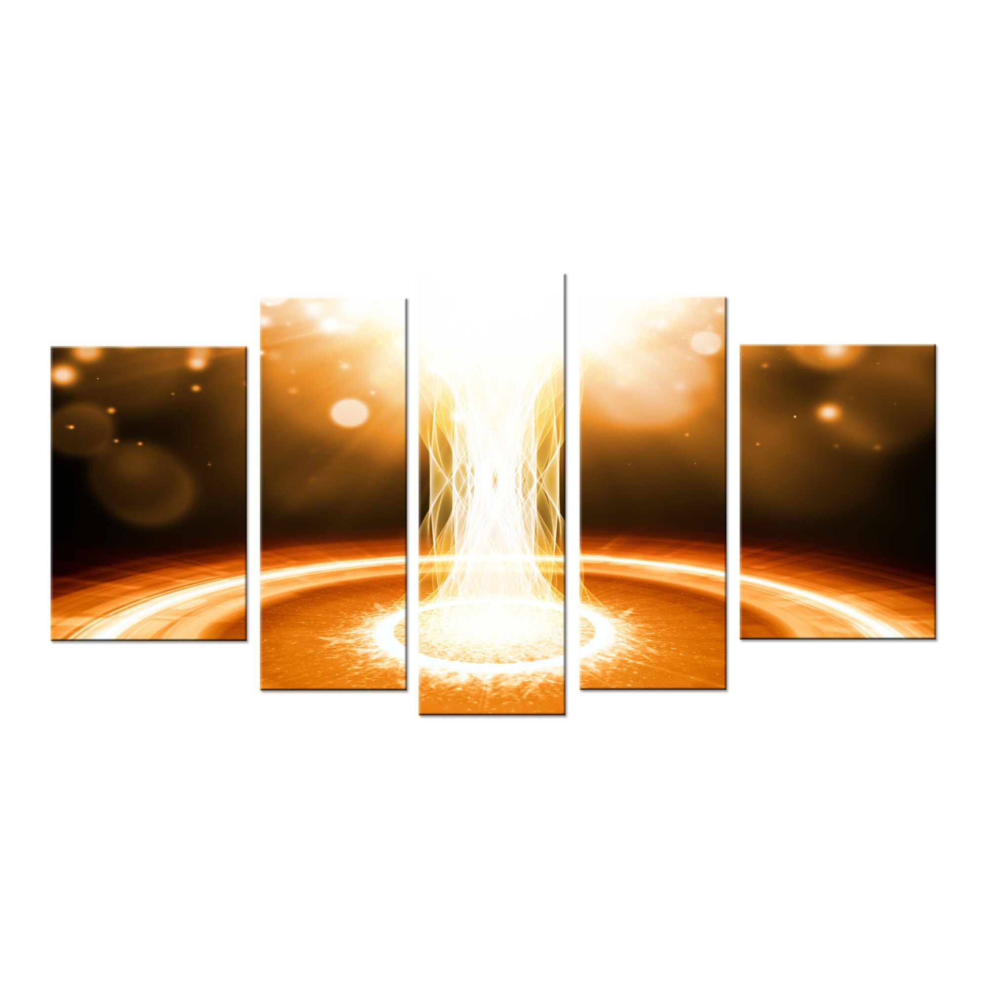 Set Tablou DualView Startonight Lumina, 5 piese, luminos in intuneric, 90 x 180 cm (1 piesa 30 x 90 cm, 2 piese 30 x 80 cm, 2 piese 40 x 60 cm)