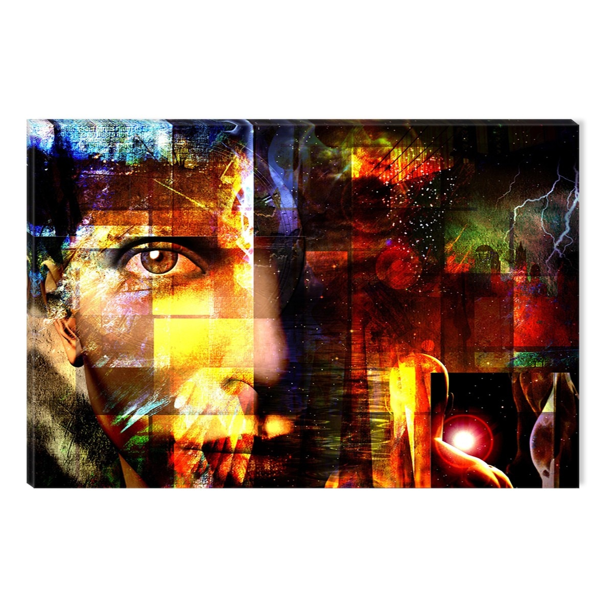 Tablou DualView Startonight Barbat misterios, luminos in intuneric, 60 x 90 cm
