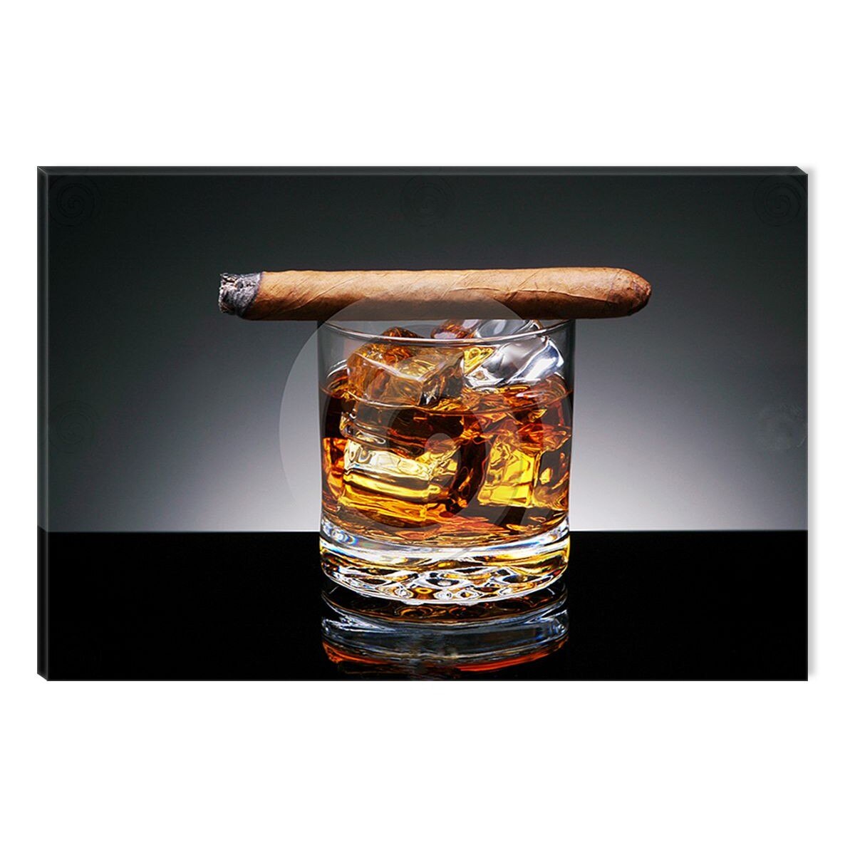 Tablou DualView Startonight Wiskey si Trabuc, luminos in intuneric, 60 x 90 cm