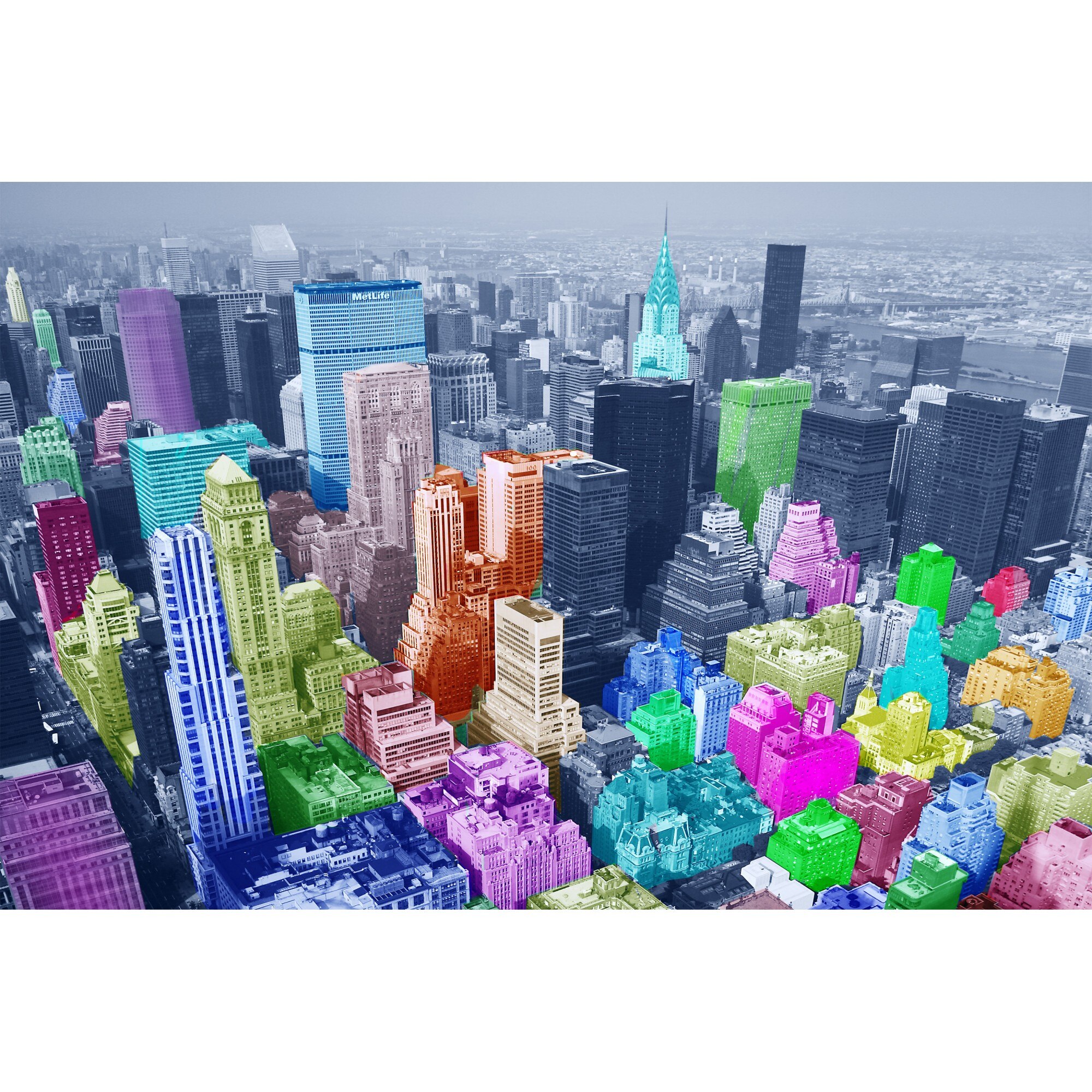 Tablou DualView Startonight New York - Schimbarea a inceput, luminos in intuneric, 80 x 120 cm