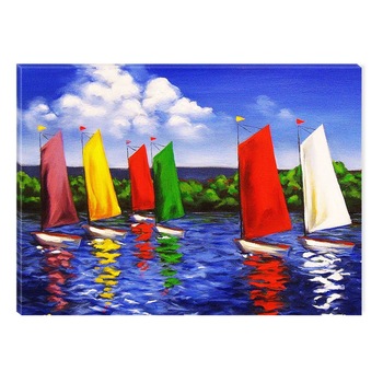 Tablou DualView Startonight Competitie aquatica, luminos in intuneric, 40 x 60 cm Tablou DualView Startonight Competitie aquatica, luminos in intuneric, 40 x 60 cm