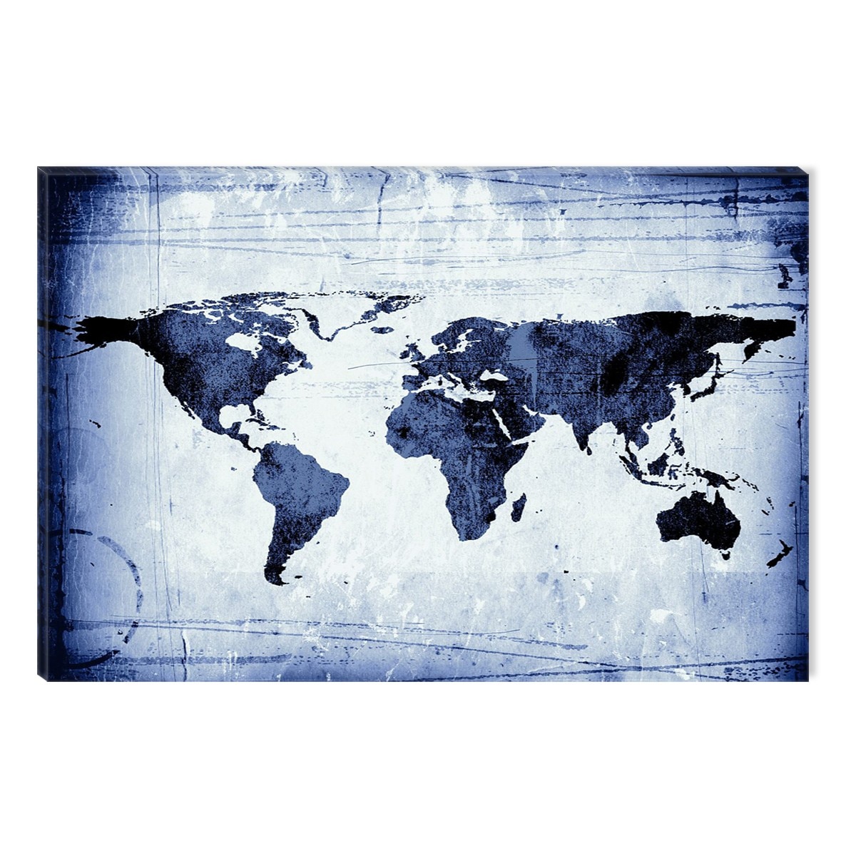 Tablou DualView Startonight Harta Bleumarine, luminos in intuneric, 60 x 90 cm