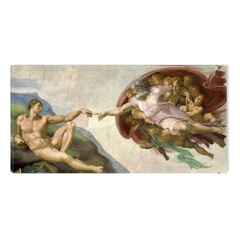 Tablou DualView Startonight Michelangelo The Creation Of Adam 1514, luminos in intuneric, 60 x 120 cm Tablou DualView Startonight Michelangelo The Creation Of Adam 1514, luminos in intuneric, 60 x 120 cm