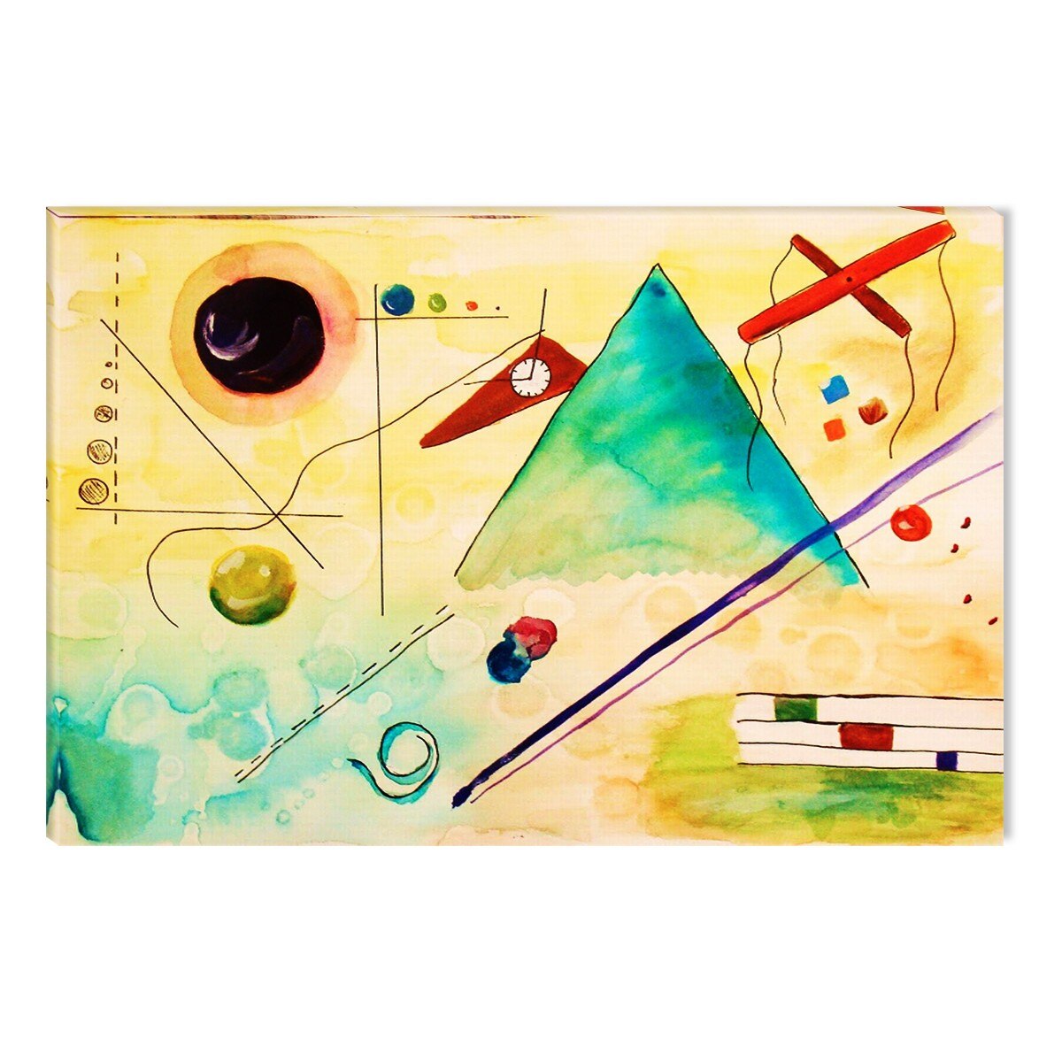 Tablou DualView Startonight Kandinski Abstract I, luminos in intuneric, 80 x 120 cm