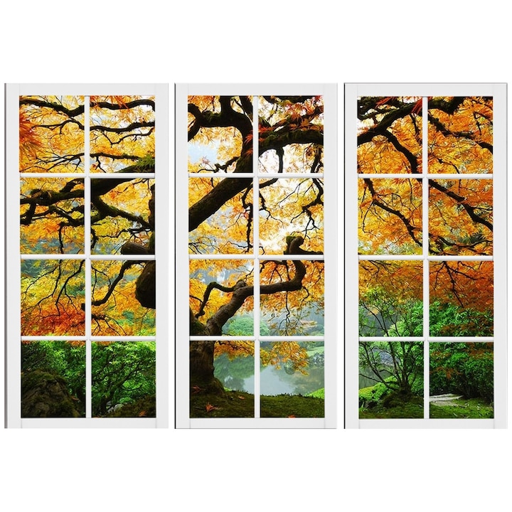 Комплект за рисуване Startonight Window to Maple DualView, 3 части, светещи в тъмното, 80 x 120 cm (3 части 40 x 80 cm)