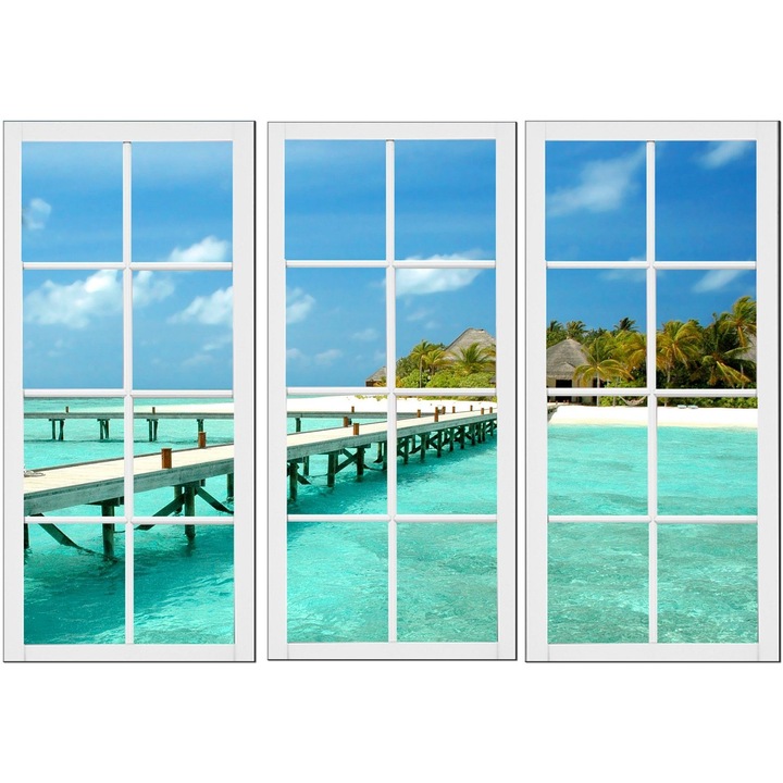 Комплект за рисуване Startonight Window to Water DualView, 3 части, светещи в тъмното, 120 x 180 cm (3 части 60 x 120 cm)