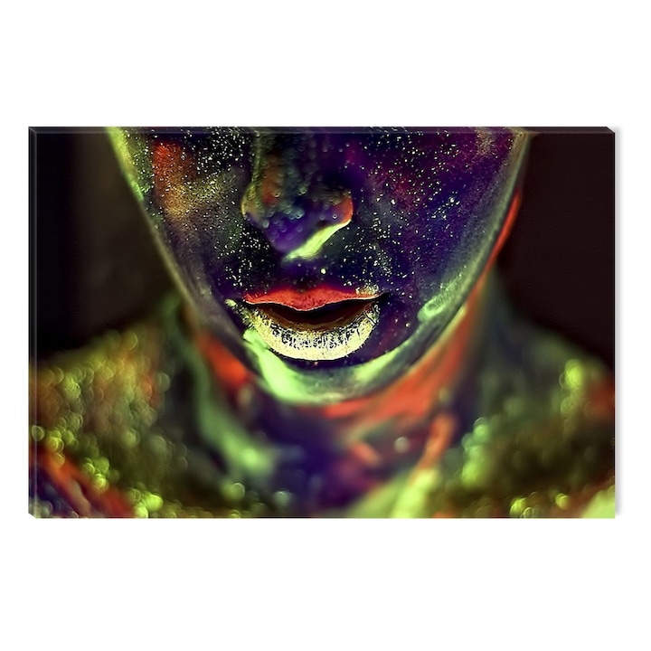 Tablou DualView Startonight Femeie pictata colorat, luminos in intuneric, 60 x 90 cm