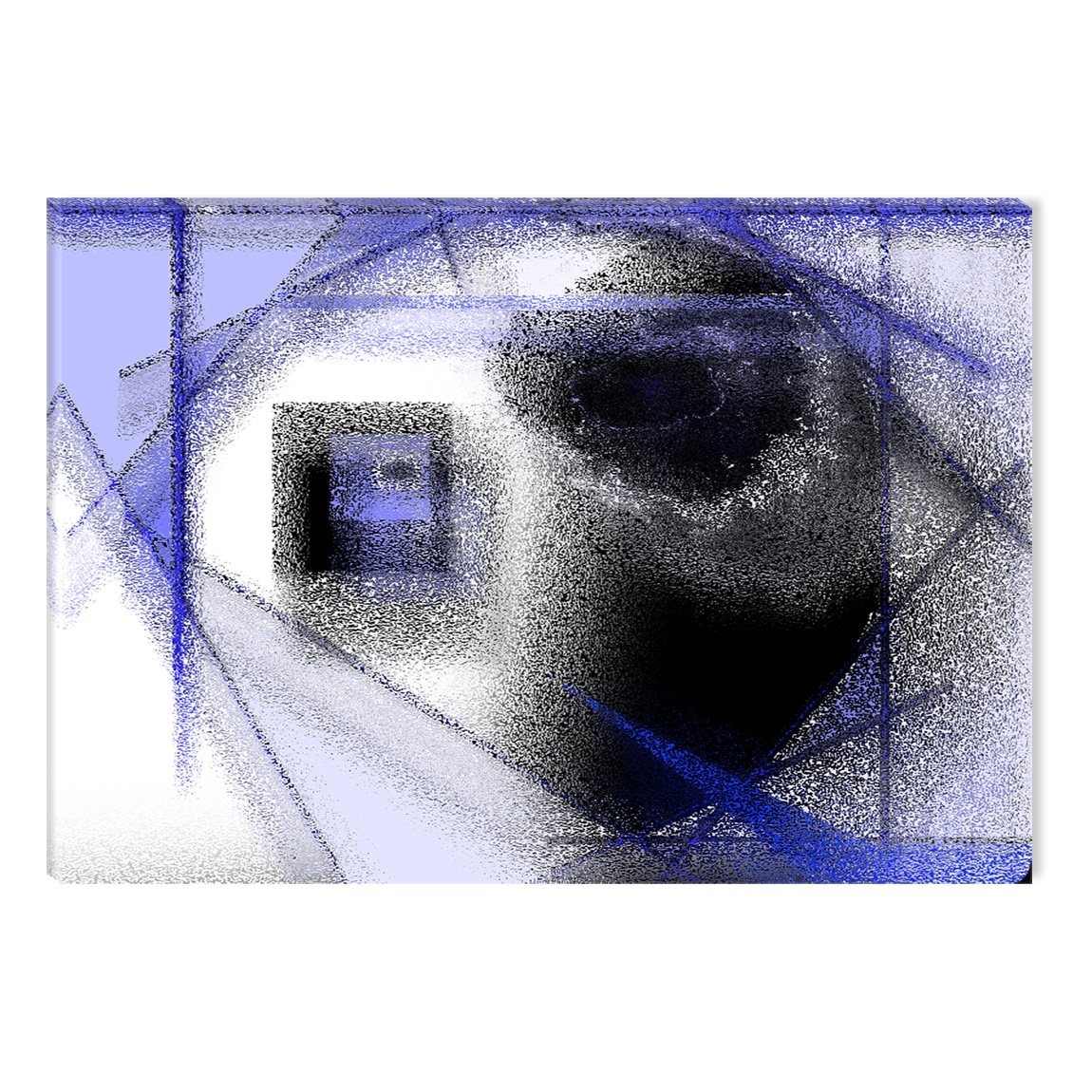 Tablou DualView Startonight Albastru abstract, luminos in intuneric, 80 x 120 cm