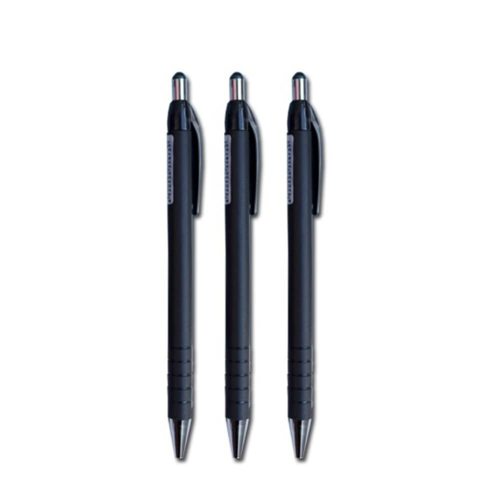 Set Pixuri AIHAO, 24 Buc, Varf 0.7 mm, Scriere Neagra, Retractabil, Corp Plastic Negru