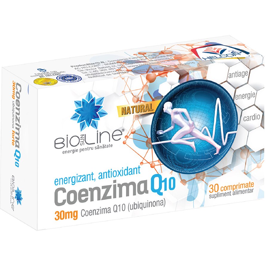 Supliment alimentar Coenzima Q 10, BioSunLine, 30 comprimate
