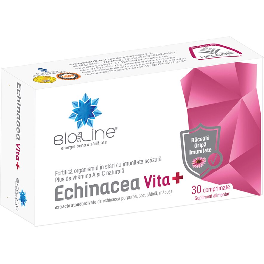 Supliment alimentar Echinacea Vita +, BioSunLine, 30 comprimate