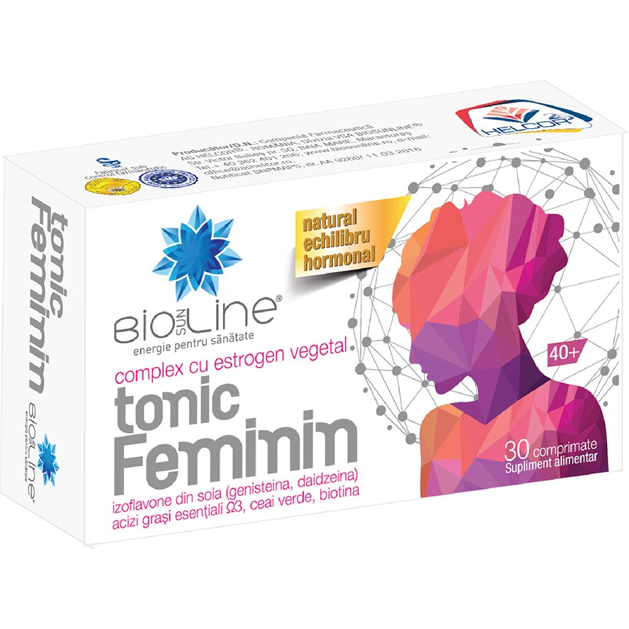 Supliment alimentar Tonic feminin, BioSunLine, 30 comprimate