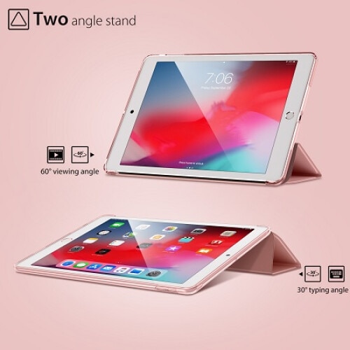 Husa Smart Cover compatibila cu Ipad 7-8-9, 2019-2020-2021,10.2inch, Rose Gold- TELGORBCS®