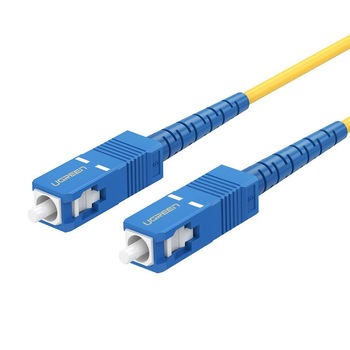 Cablu de fibra optica UGREEN SC / UPC NW131, patchcord, simplex, 3m, albastru Cablu de fibra optica UGREEN SC / UPC NW131, patchcord, simplex, 3m, albastru