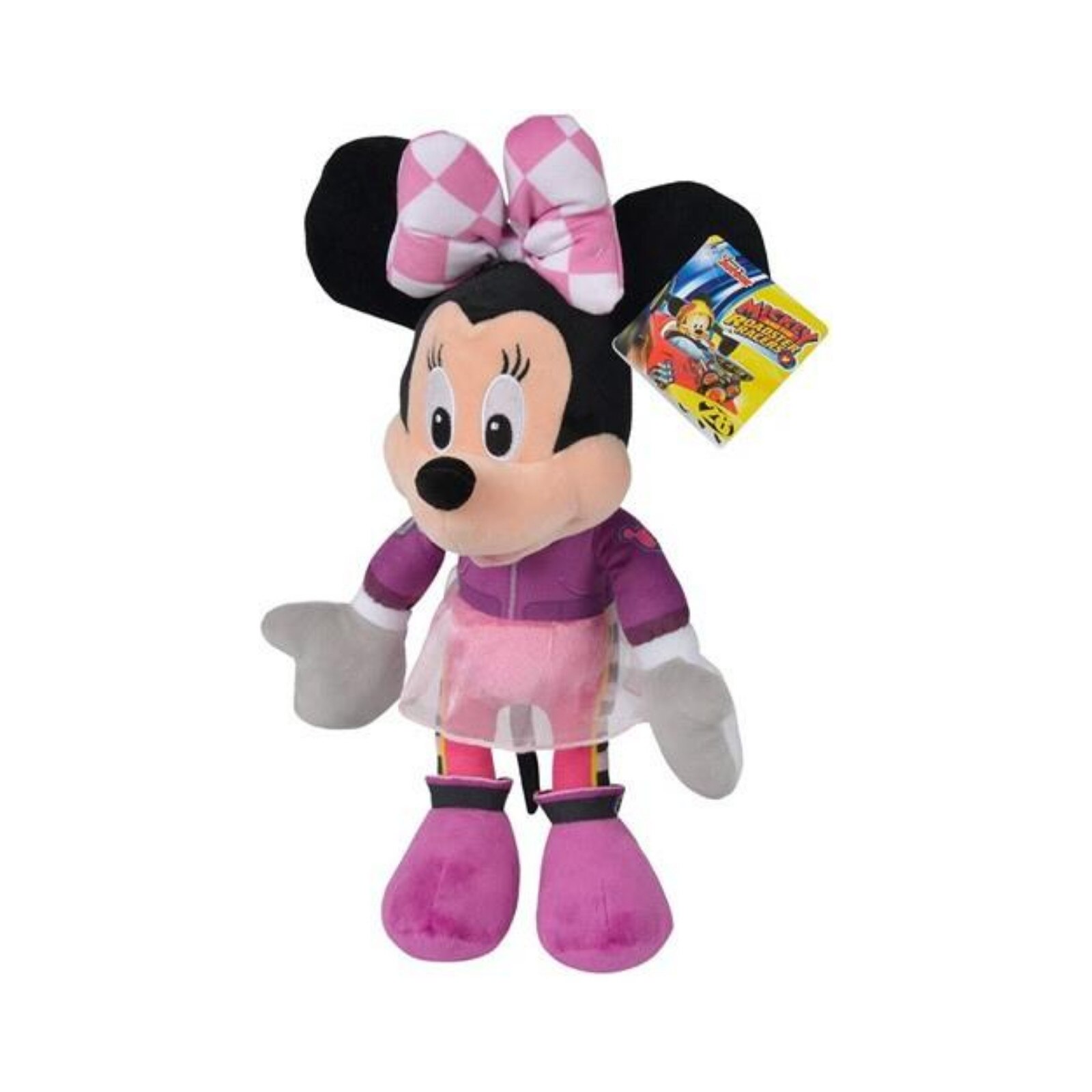 Jucarie de plus Minnie pilot de curse 25 cm, Disney Roadster Racers
