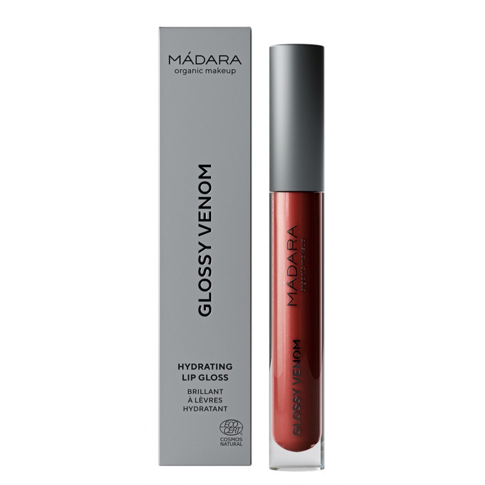 Luciu hidratant de buze GLOSSY VENOM 75 Vegan Red 4ml Madara