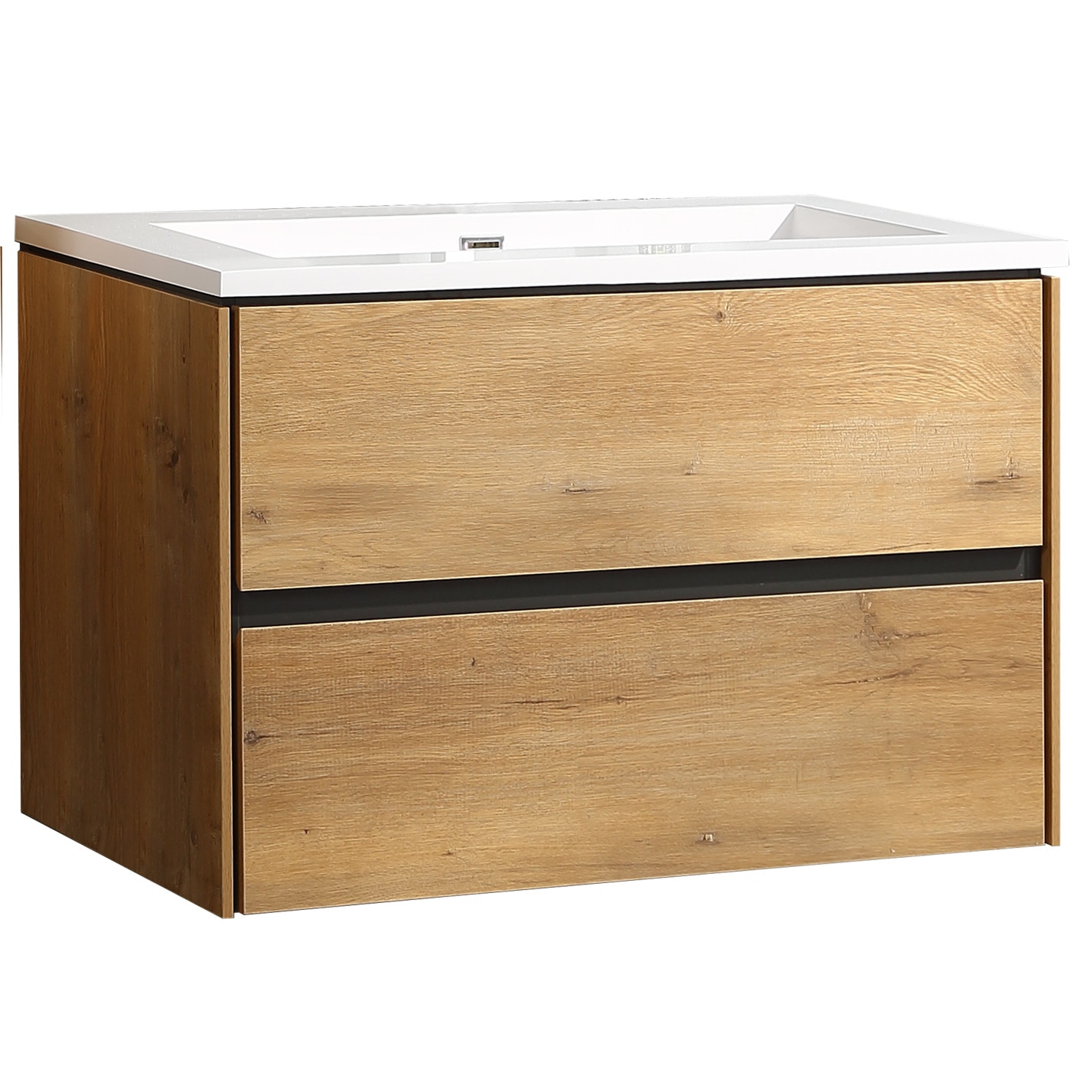 Set mobilier suspendat Optima Dream cu lavoar compozit , 80x45x55 ,Snafell