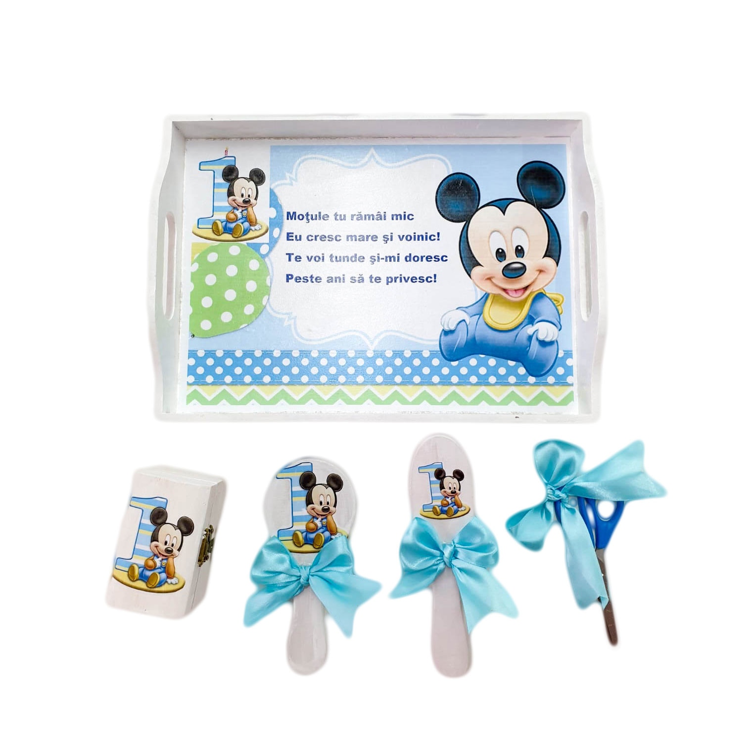 Set Taiere Mot Cinci Piese, baby Mickey