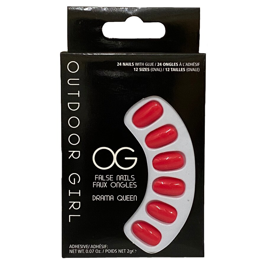 Set 24 Unghii False cu adeziv inclus Outdoor Girl False Nails, Drama Queen