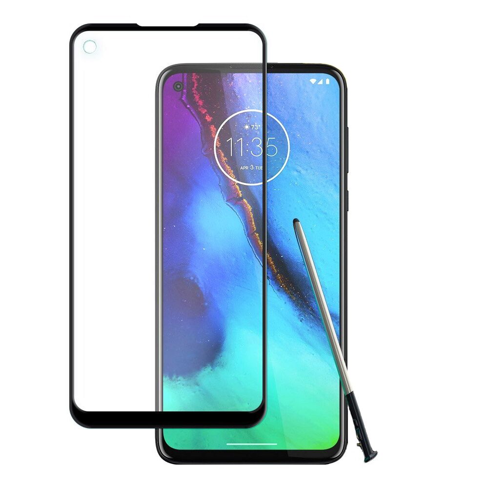 Folie Sticla Wozinsky Super Tough pentru Motorola Moto G Stylus / Moto G Pro, Case Friendly, Negru