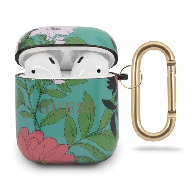 Husa cu holder pentru AirPods Guess Flower Collection 1