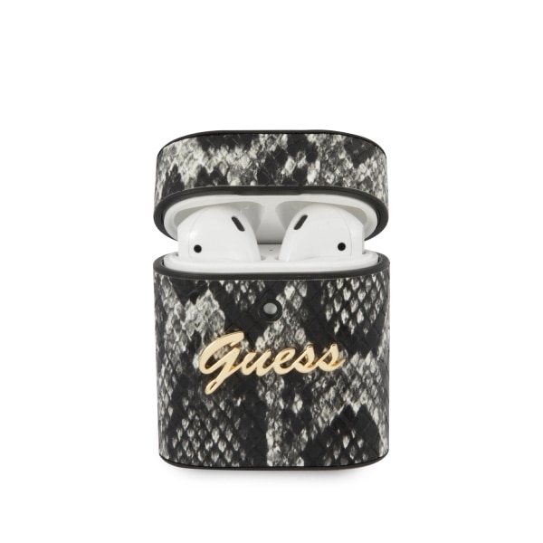 Husa pentru AirPods Guess Python Collection Black