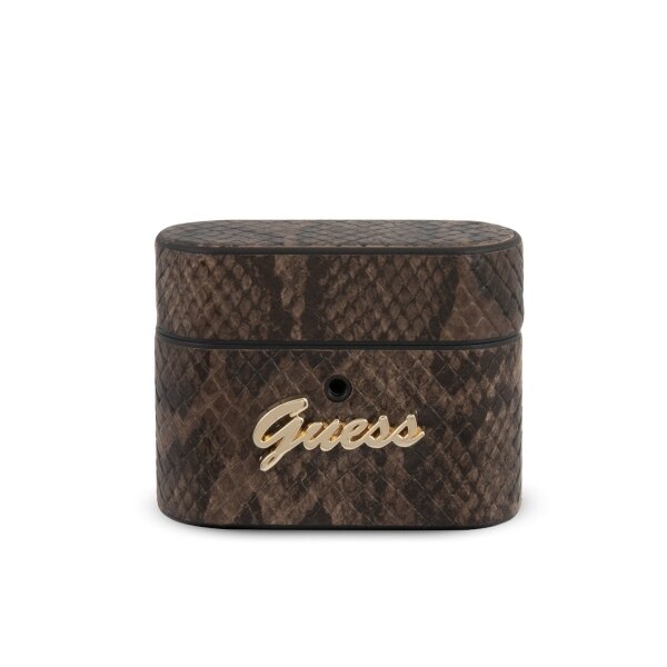 Husa pentru AirPods Pro Guess Python Collection Brown
