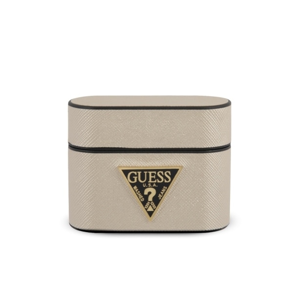 Husa pentru AirPods Pro Guess Saffiano Beige