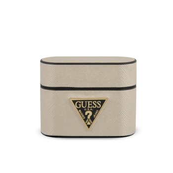 Husa pentru AirPods Pro Guess Saffiano Beige Husa pentru AirPods Pro Guess Saffiano Beige