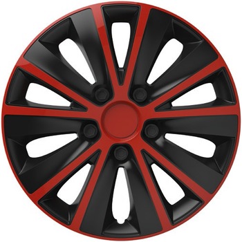 Capace roti auto Rapide RB 4buc - Rosu/Negru - 14'' Capace roti auto Rapide RB 4buc - Rosu/Negru - 14''