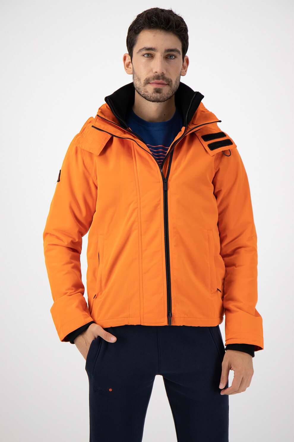 SUPERDRY, Ottoman Arctic SD Windcheater télikabát SUPERDRY, Packaway bebújós dzseki, Mandarinszín, 2XL eMAG.hu