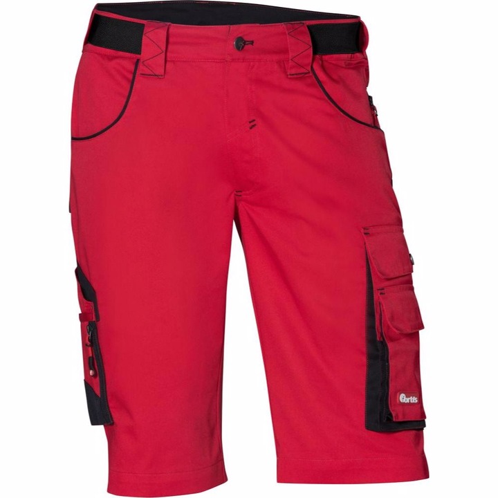 Работни къси панталони Fortis, червени, Размер 54