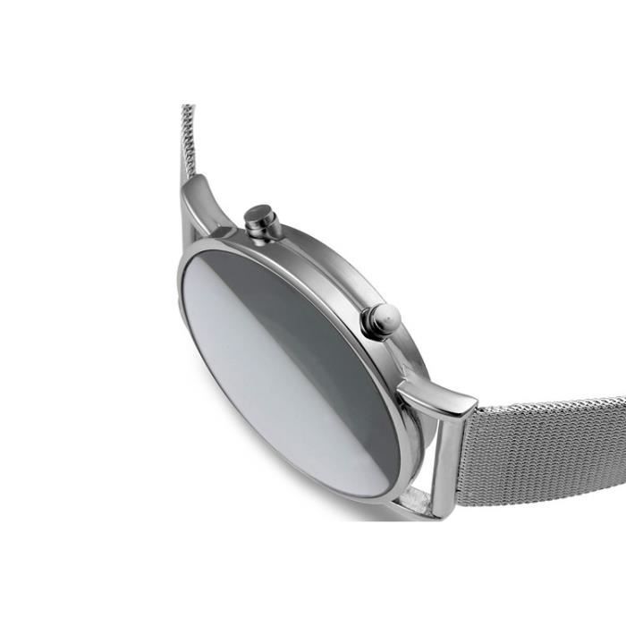 Ceas electronic, GOGOU, Digital, Otel inoxidabil, Argintiu