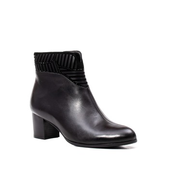 Botine dama, piele naturala, JGFH7486-5-860 01-N 9661, Negru Botine dama, piele naturala, JGFH7486-5-860 01-N 9661, Negru