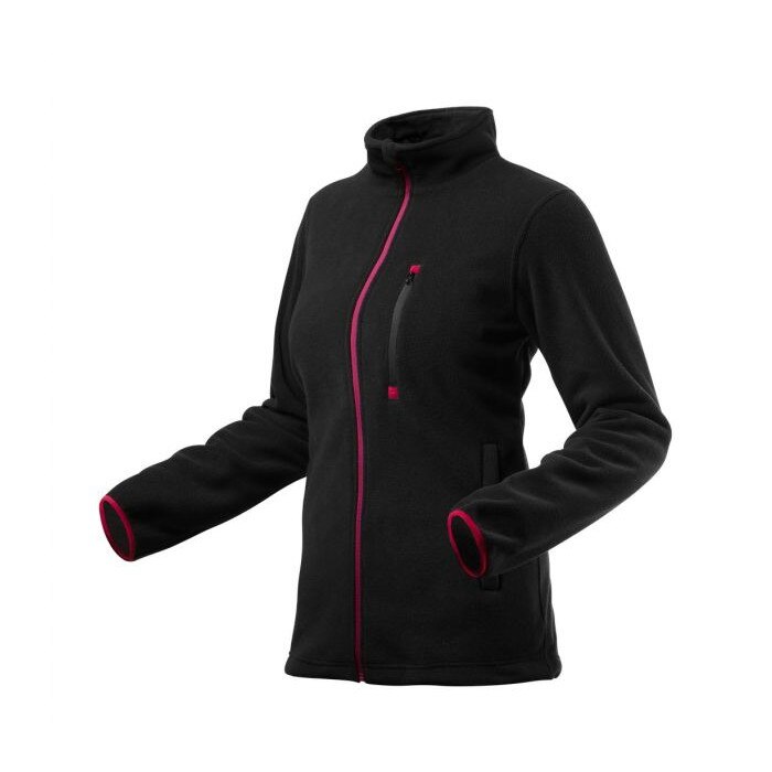 Jacheta fleece polar, Negru S