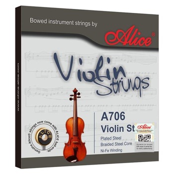 Set Corzi pentru Vioara 4/4 - Alice A706 Set Corzi pentru Vioara 4/4 - Alice A706